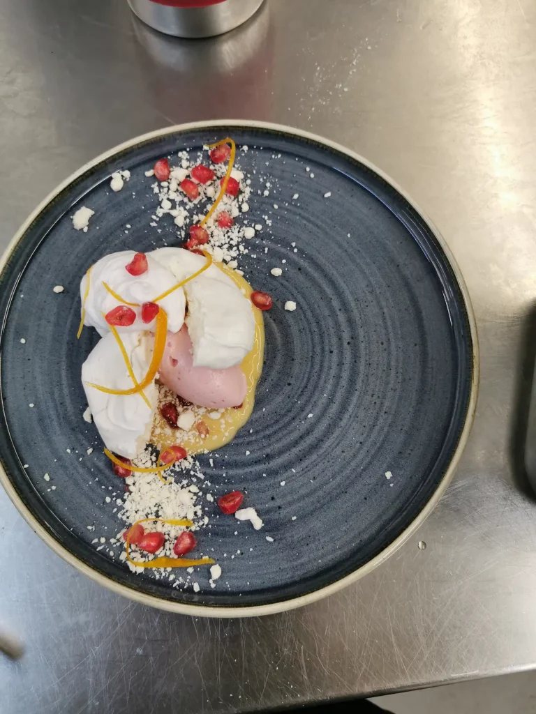 Dessert Grapefruit Zitrus Baiser